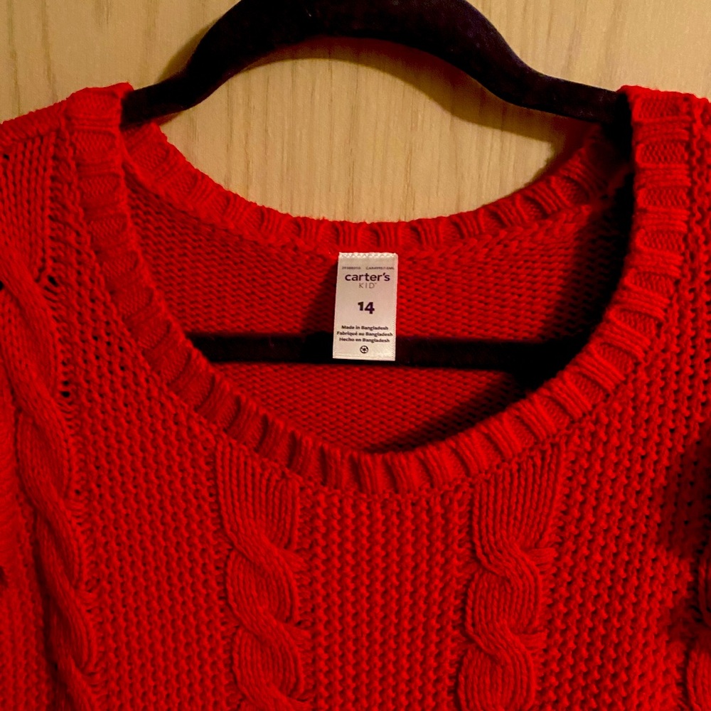 Carter’s kid size 14 sweater dress